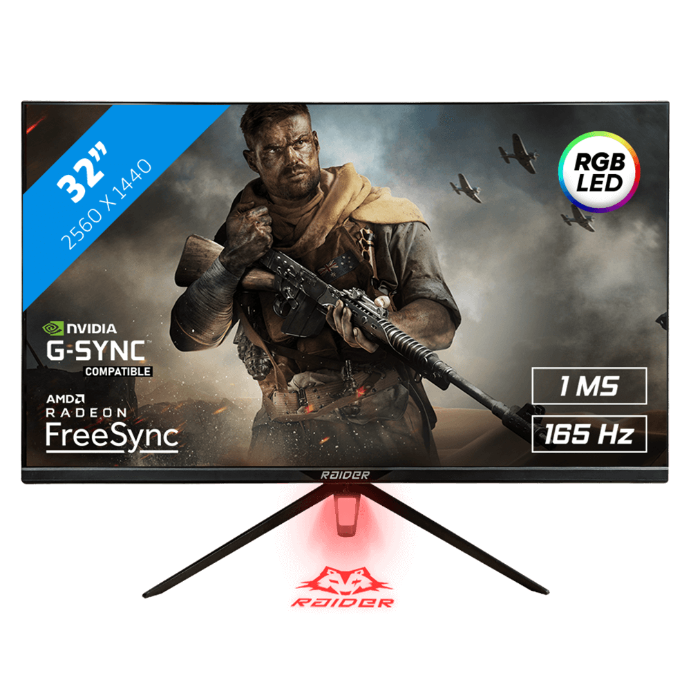 32" RAIDER 165Hz QHD ULTRA GAMING