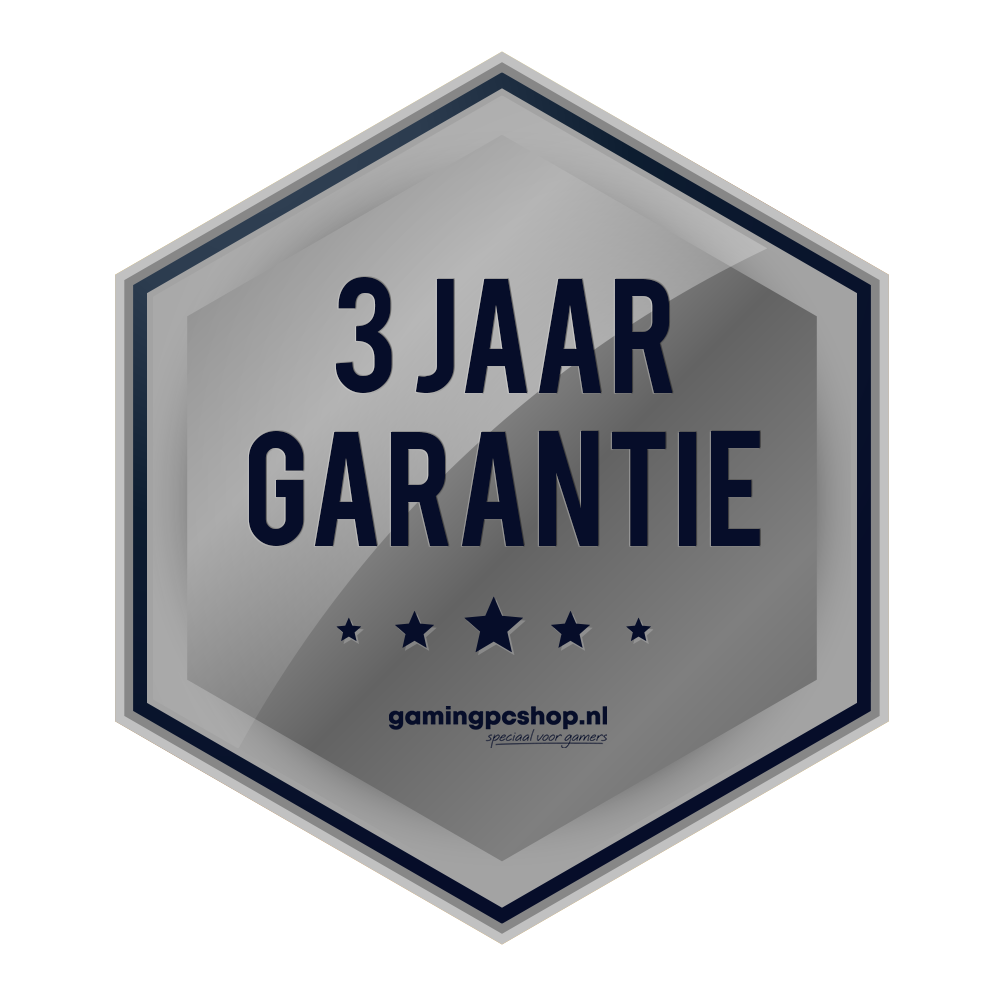 3 jaar garantie en ondersteuning 