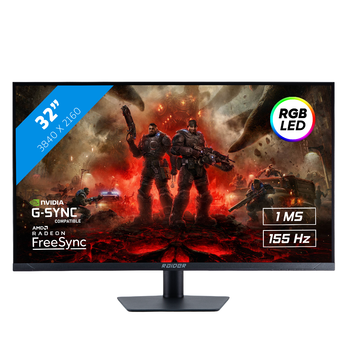 32" RAIDER 155Hz 4K ULTRA GAMING