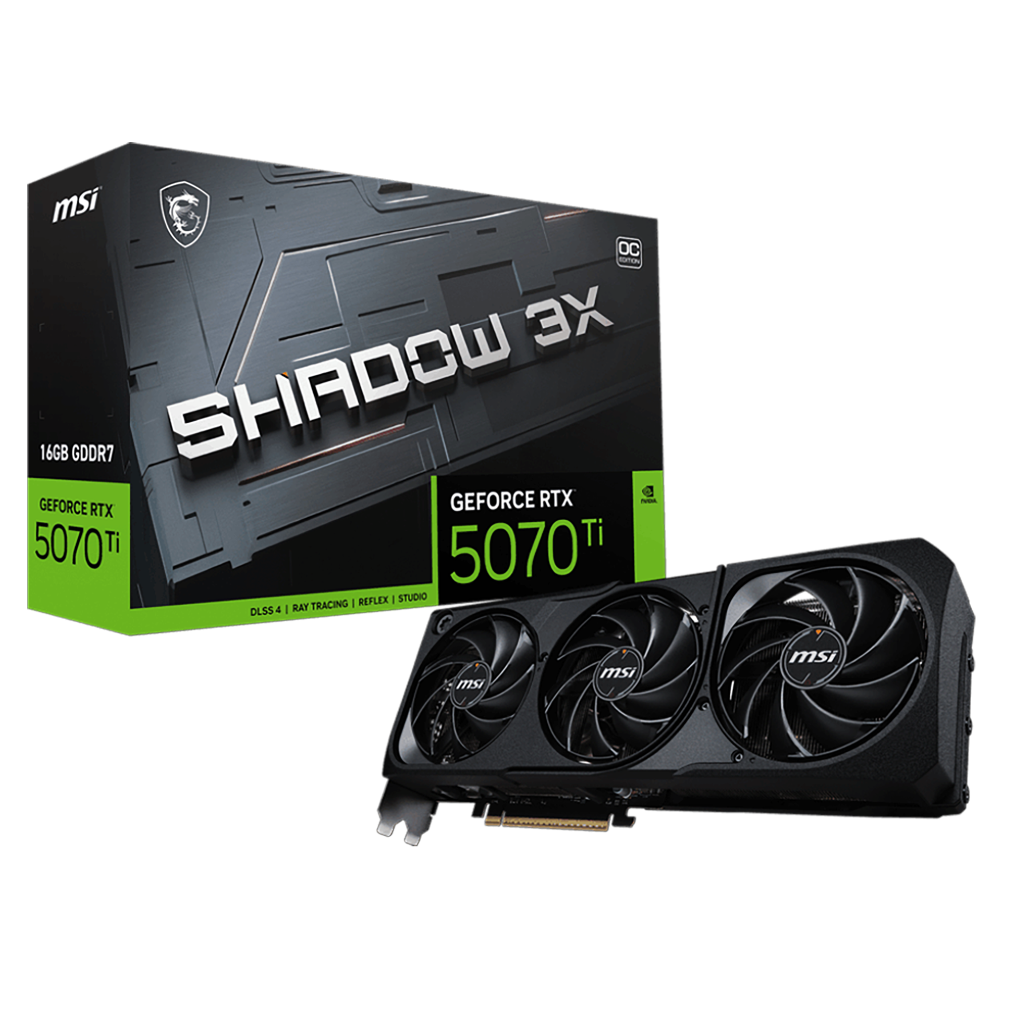 MSI NVIDIA GeForce RTX 5070 Ti 16G SHADOW 3X OC