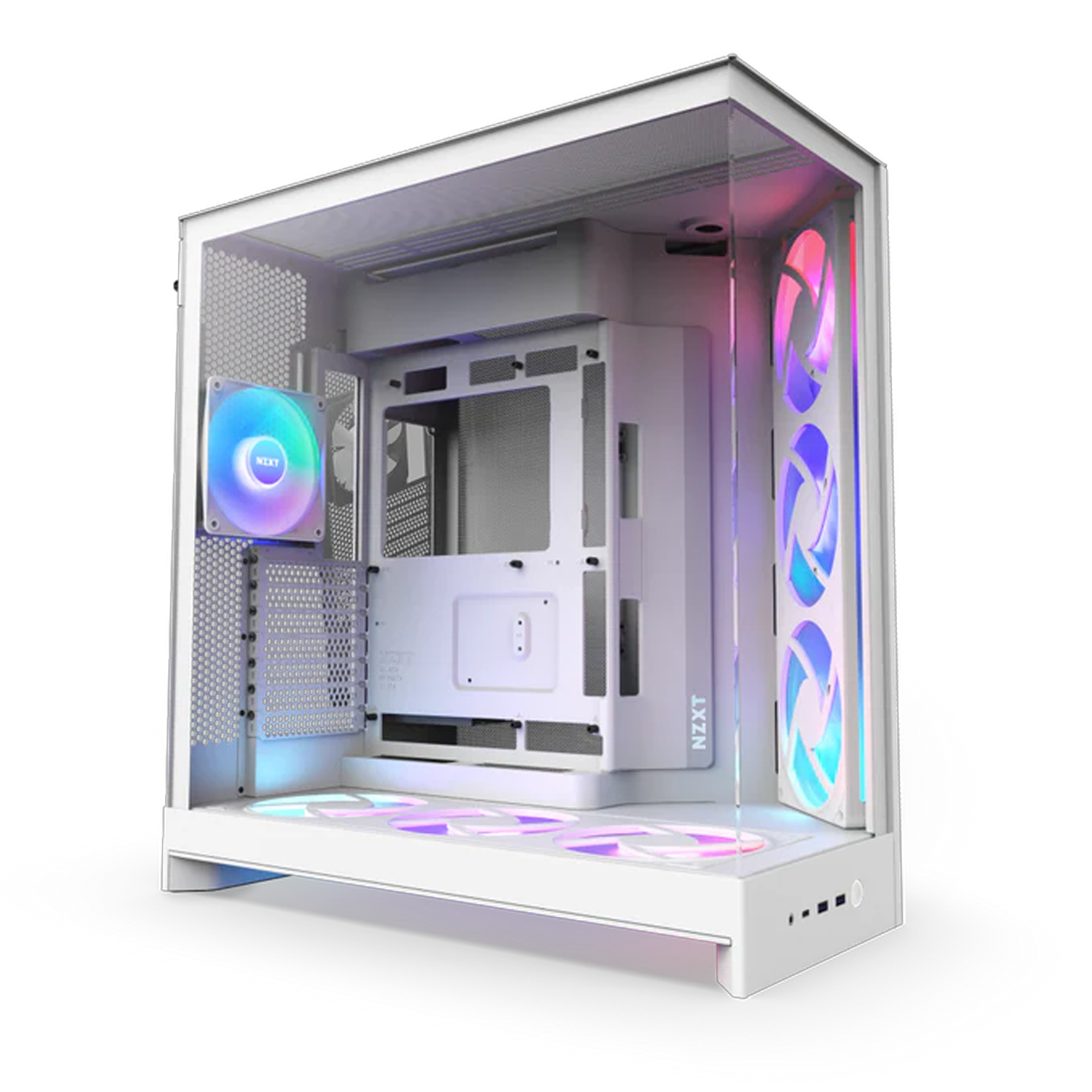 NZXT H9 Flow RGB Plus - White