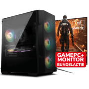 MSI RTX 3050 AMD Game PC + 25 Inch Monitor 