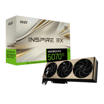 NVIDIA MSI GeForce RTX 5070 Ti 16G INSPIRE 3X OC PLUS