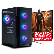 MSI RTX 3050 AMD Game PC + 25 Inch Monitor 