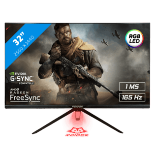 32" RAIDER 165Hz QHD ULTRA GAMING